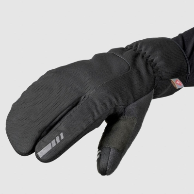 Rękawiczki długie GripGrab Nordic 2 Windproof Deep Winter Lobster czarne