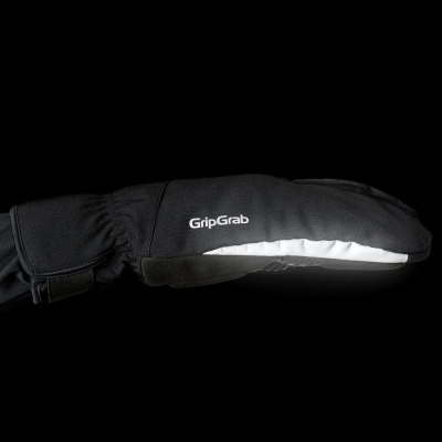 Rękawiczki długie GripGrab Nordic 2 Windproof Deep Winter Lobster czarne - XXL