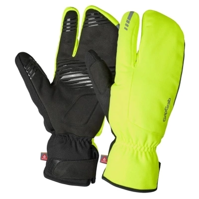 Rękawiczki długie GripGrab Nordic 2 Windproof Deep Winter Lobster żółte - XL