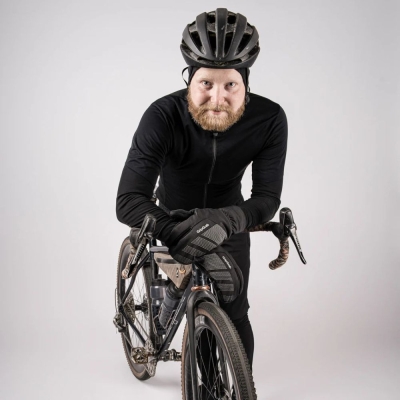 Rękawiczki długie GripGrab RIDE Windproof Deep Winter Lobster czarne