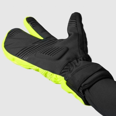 Rękawiczki długie GripGrab RIDE Windproof Deep Winter Lobster żółte - XXL