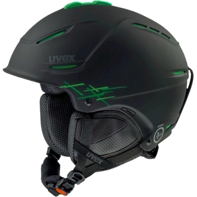 Kask narciarski Uvex P1us Pro czarno-zielony