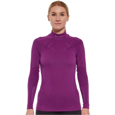Bluza termoaktywna damska Brubeck Extreme Merino fuksja