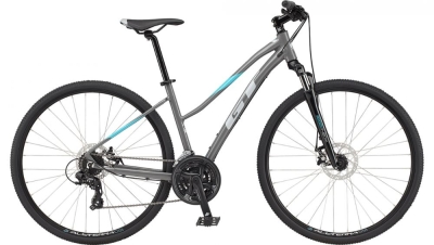 Rower crossowy damski GT Transeo Comp szary