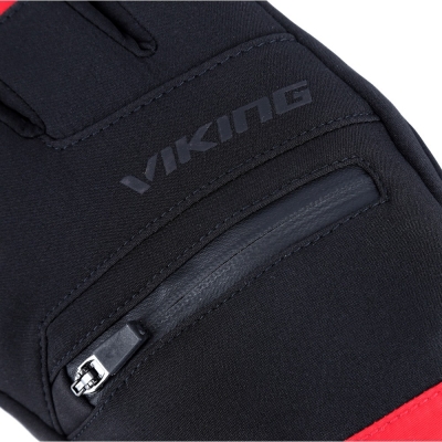 Rękawice narciarskie Viking Kuruk 2.0 czarno-czerwone