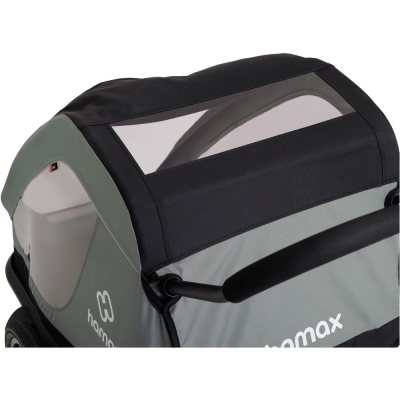 Przyczepka dziecięca Hamax Traveller Twin khaki-czarna