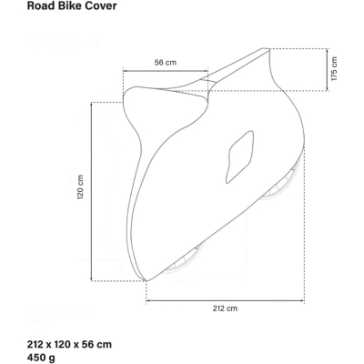 Pokrowiec na rower Scicon Foldable Bicycke Dust Road