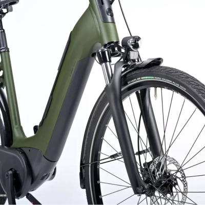 Rower elektryczny Winora Tria 10 Monotube moss green