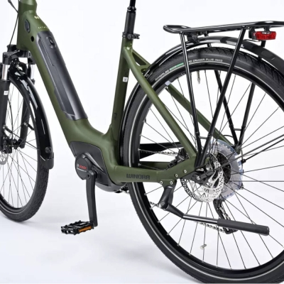Rower elektryczny Winora Tria 10 Monotube moss green