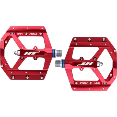 Pedały rowerowe HT AE03 czerwone