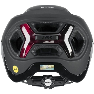 Kask rowerowy Uvex React MIPS czarno-czerwony