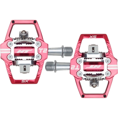Pedały rowerowe HT T2-SX czerwone