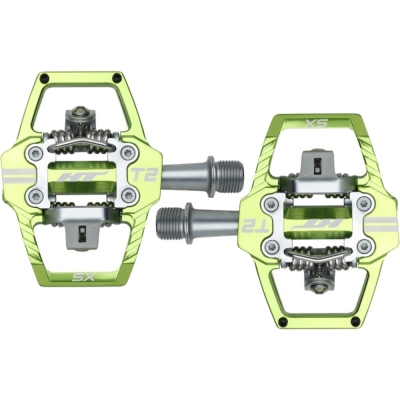 Pedały rowerowe HT T2-SX zielone