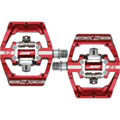 Pedały rowerowe HT X2-SX czerwone