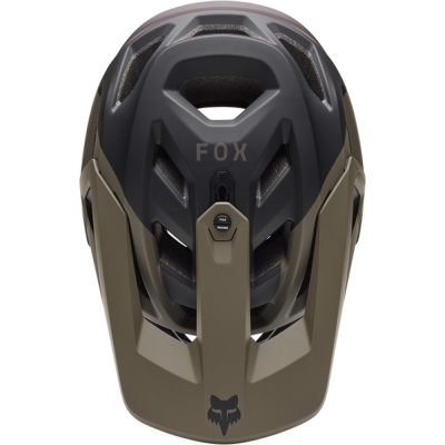 Kask rowerowy Fullface Fox Proframe Rizer MIPS brązowy