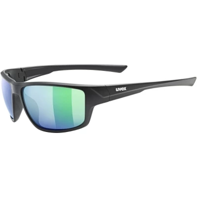 Okulary rowerowe Uvex Sportstyle 230 czarne (niebieskie soczewki)