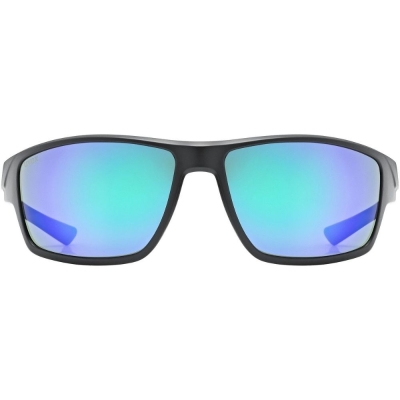 Okulary rowerowe Uvex Sportstyle 230 czarne (niebieskie soczewki)