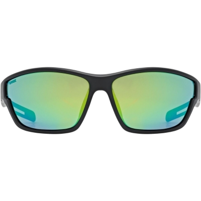 Okulary rowerowe Uvex Sportstyle 806 czarno-zielone