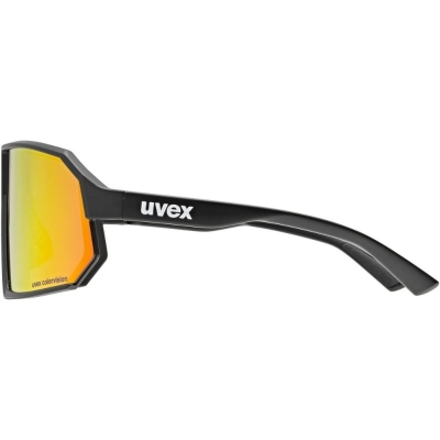 Okulary rowerowe Uvex Sportstyle 237 CV czarne (czerwone soczewki)