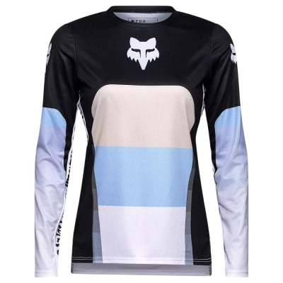 Koszulka rowerowa damska z długim rękawem Fox Lady Ranger Grid czarna - XS