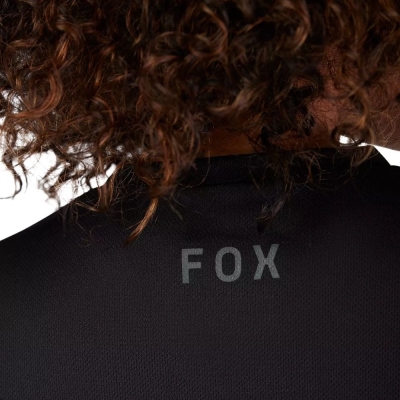 Koszulka rowerowa damska z długim rękawem Fox Lady Ranger Head czarna