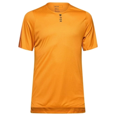 Koszulka rowerowa Fox Flexair Pro pomarańczowa - S