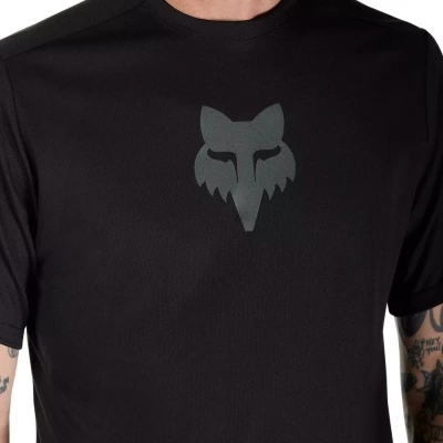 Koszulka rowerowa Fox Ranger Head czarna