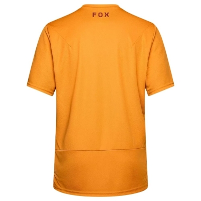 Koszulka rowerowa Fox Ranger Head pomarańczowa