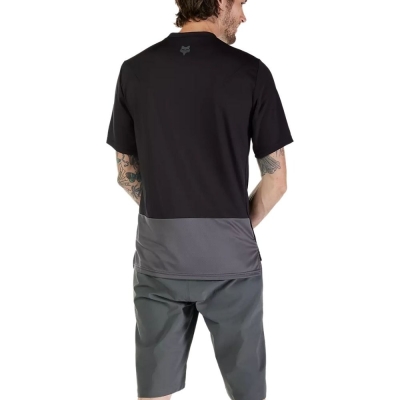 Koszulka rowerowa Fox Ranger Wordmark czarna - XXL