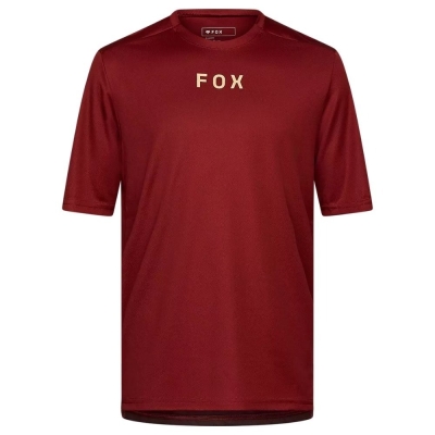 Koszulka rowerowa Fox Ranger Wordmark rdzawa