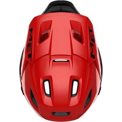 Kask rowerowy fullface MET Parachute MCR MIPS czerwono-czarny