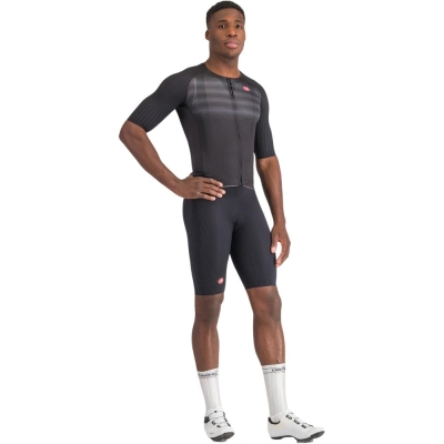 Koszulka rowerowa Castelli Aero Race 8S czarna - XL
