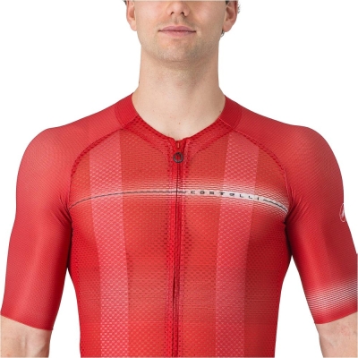 Koszulka rowerowa Castelli Climber's A/C czerwona