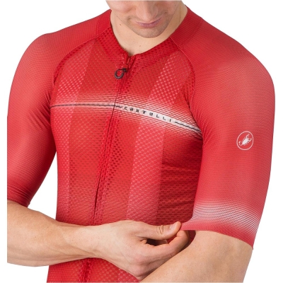 Koszulka rowerowa Castelli Climber's A/C czerwona