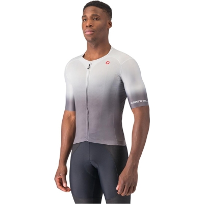 Koszulka rowerowa Castelli UPF A/C szara - XXL