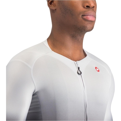 Koszulka rowerowa Castelli UPF A/C szara - XXL