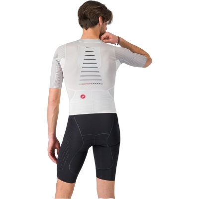 Strój triathlonowy Castelli Free Sanremo 3 biało-czarny - L
