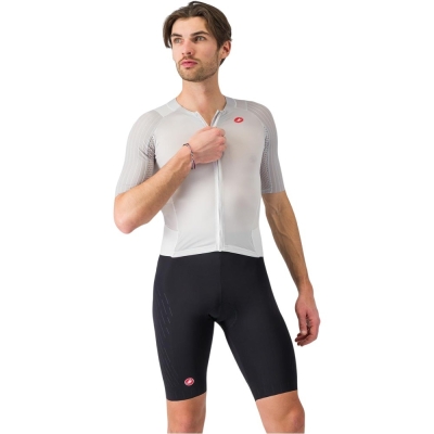 Strój triathlonowy Castelli Free Sanremo 3 biało-czarny - XL
