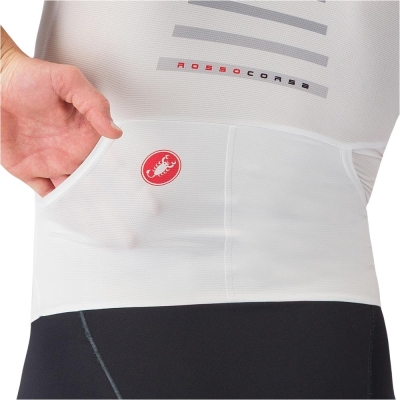 Strój triathlonowy Castelli Free Sanremo 3 biało-czarny - XL