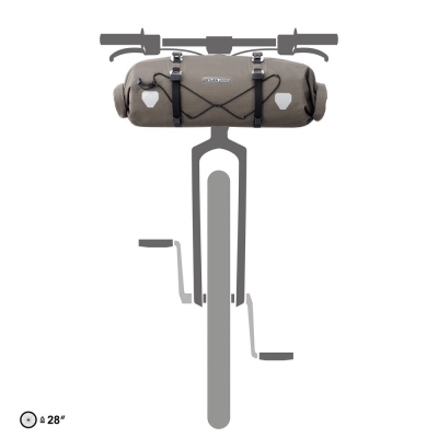 Torba na kierownicę Ortlieb Handlebar-pack flex brązowa
