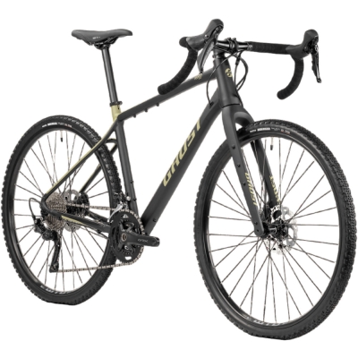 Rower gravel Ghost Asket Essential AL black light khaki