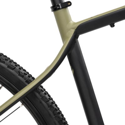 Rower gravel Ghost Asket Essential AL black light khaki