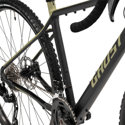 Rower gravel Ghost Asket Essential AL black light khaki