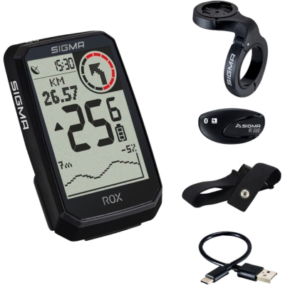 Nawigacja rowerowa Sigma ROX 4.0 Endurance HR Set czarna