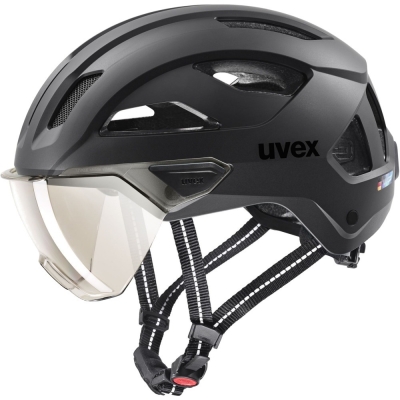 Kask rowerowy Uvex Stride Visor czarny - 59-61