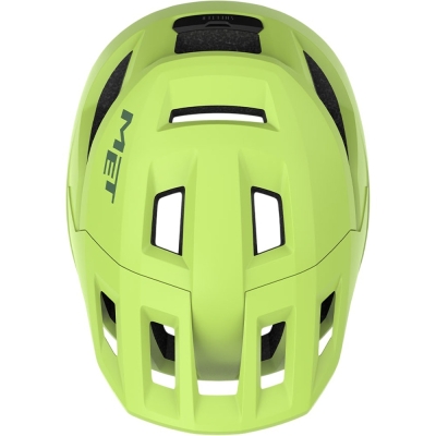 Kask rowerowy MET Shelter limonkowy