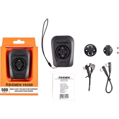 Lampka przednia Ravemen FR500 do nawigacji Garmin, Wahoo