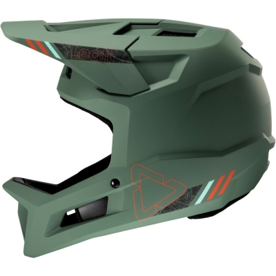 Kask rowerowy fullface Leatt MTB Gravity 1.0 ciemnozielony