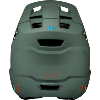 Kask rowerowy fullface Leatt MTB Gravity 1.0 ciemnozielony