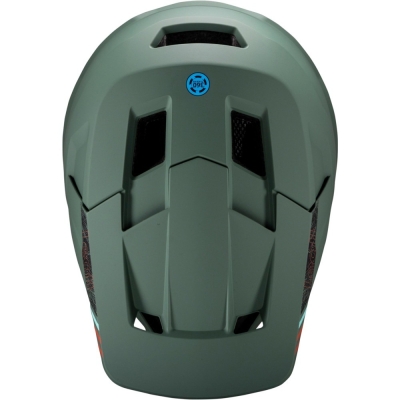 Kask rowerowy fullface Leatt MTB Gravity 1.0 ciemnozielony